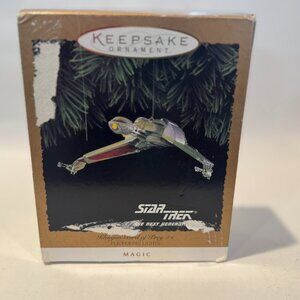Hallmark Keepsake 1994 Star Trek Klingon Bird of Prey Magic Ornament  Flickering
